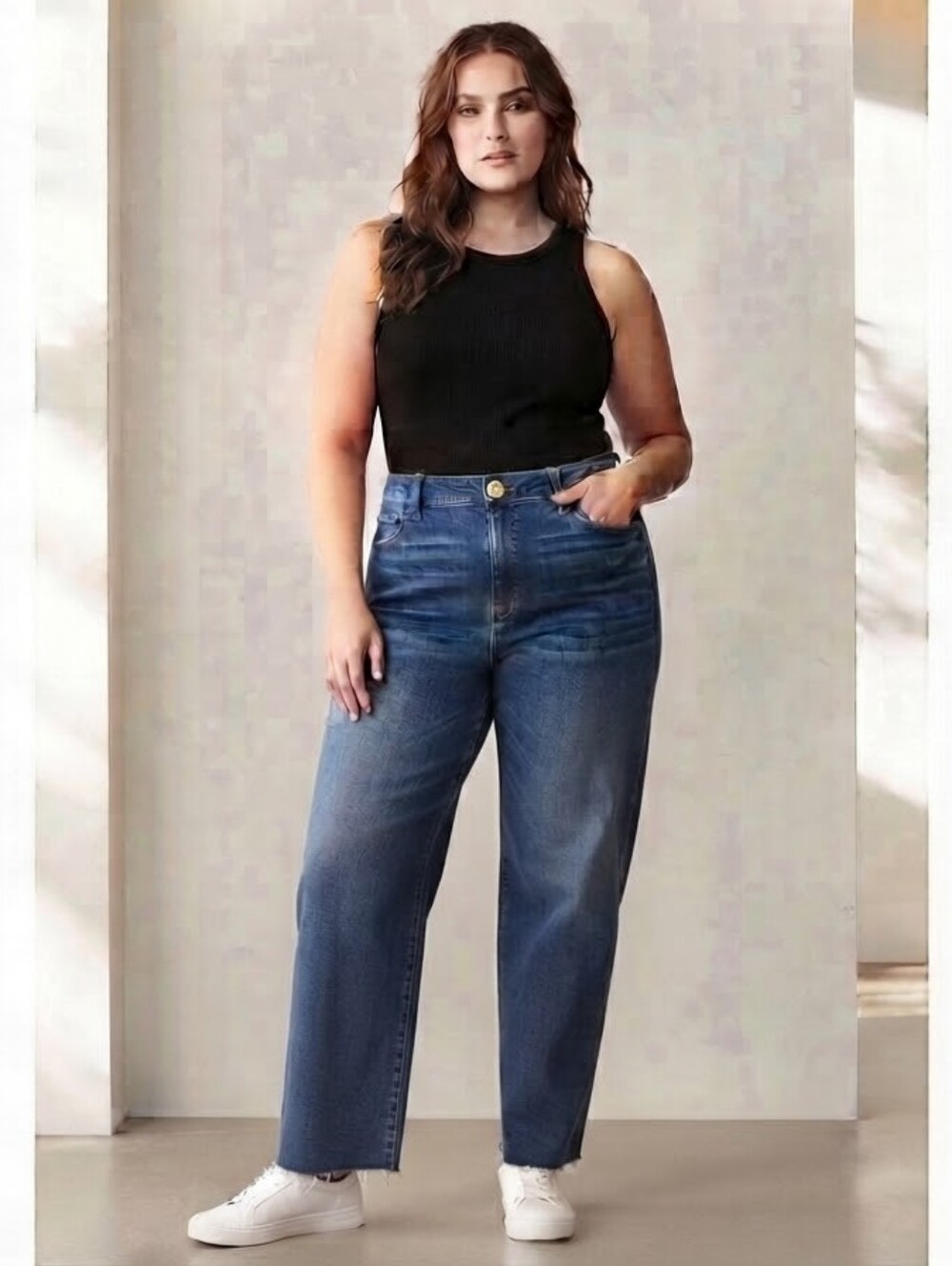 KUT from the Kloth Sienna High-Rise Straight-Leg Jeans -18W